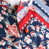Multicolored boxed floral print shirt with waist bands - Image 2